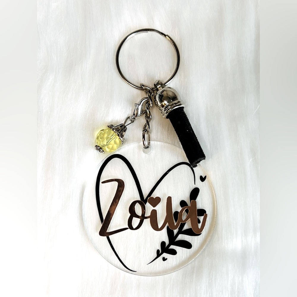 Cute personalized keychain